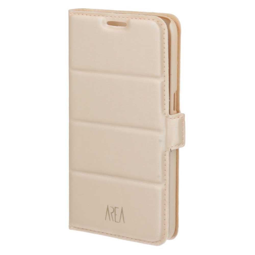 AREA Custodia cover a libro per Samsung Galaxy S7 Area Bookcase Tech in ecopelle gold